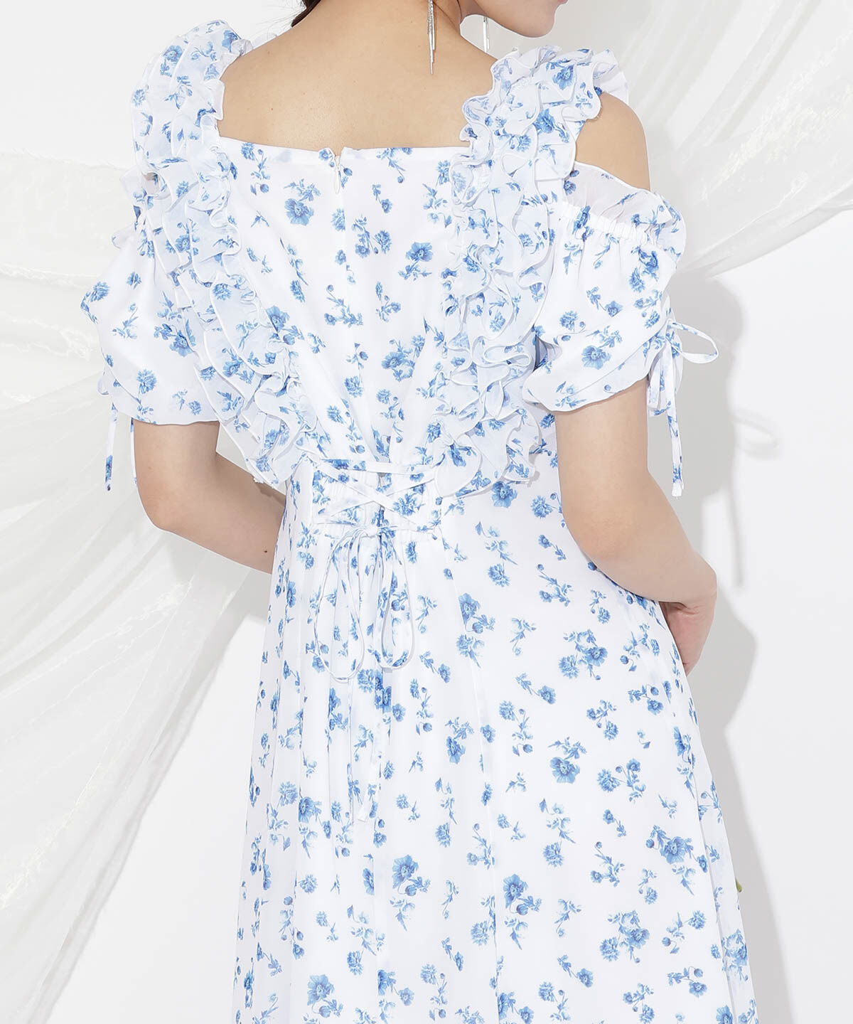 WILLSELECTION「ジュイフラワーフリルワンピース」|ワンピース|