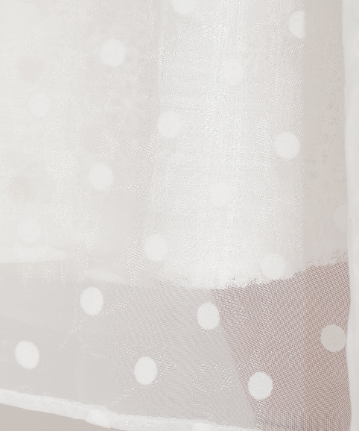 WILLSELECTION「ドット&times;レースレイヤードスカート」|フレア|