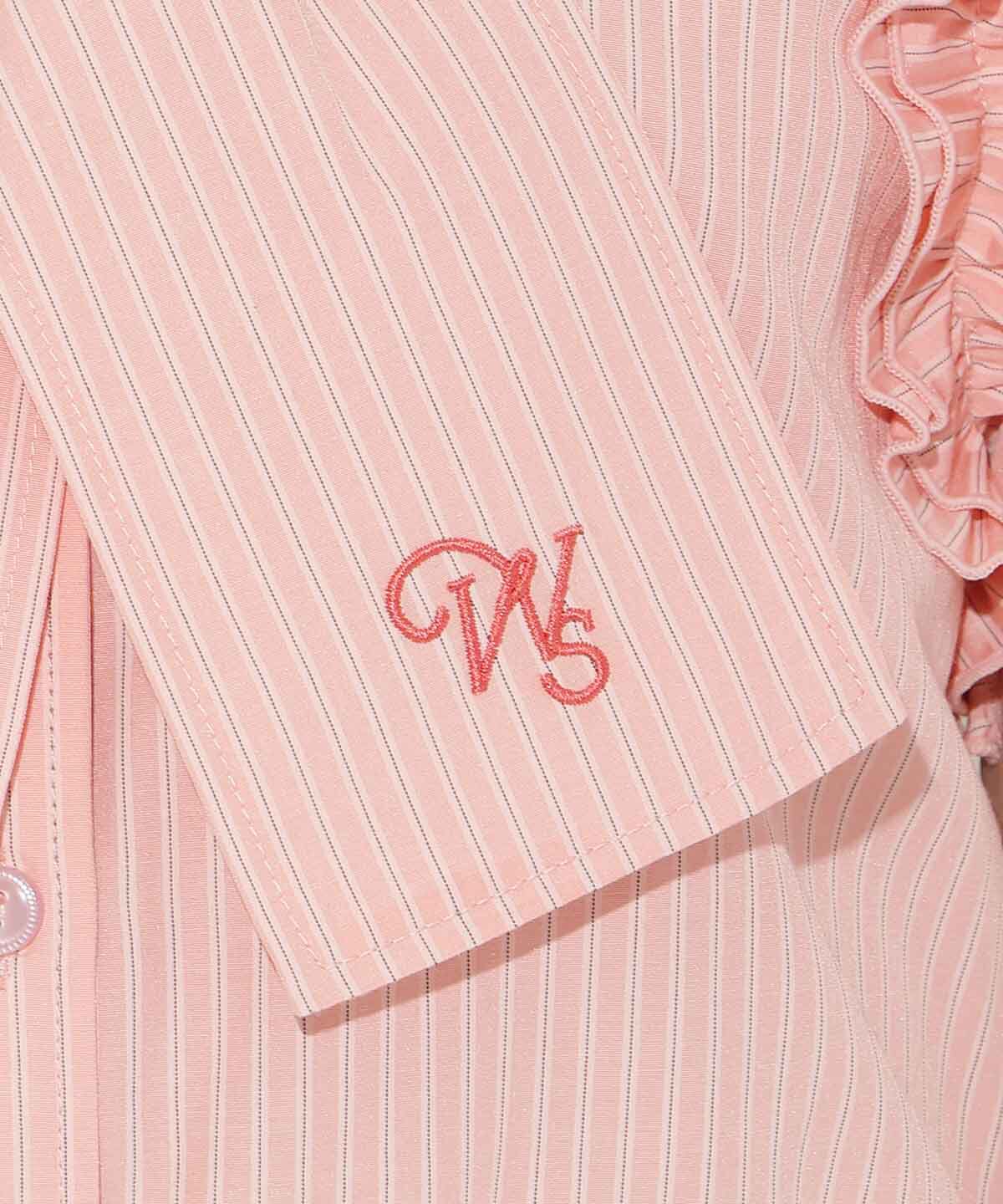 WILLSELECTION「刺繍入りボウタイストライプブラウス」|シャツ・ブラウス|