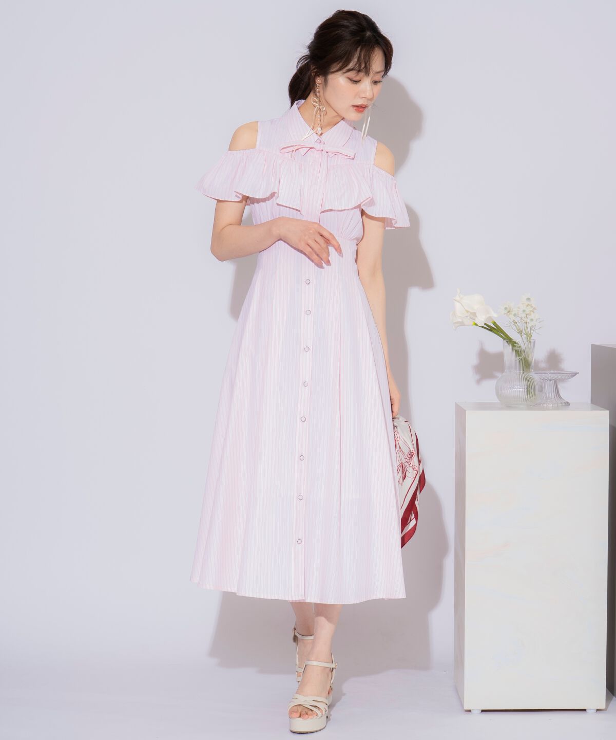 WILLSELECTION「２WAYスリーブストライプシャツワンピース」|ワンピース|