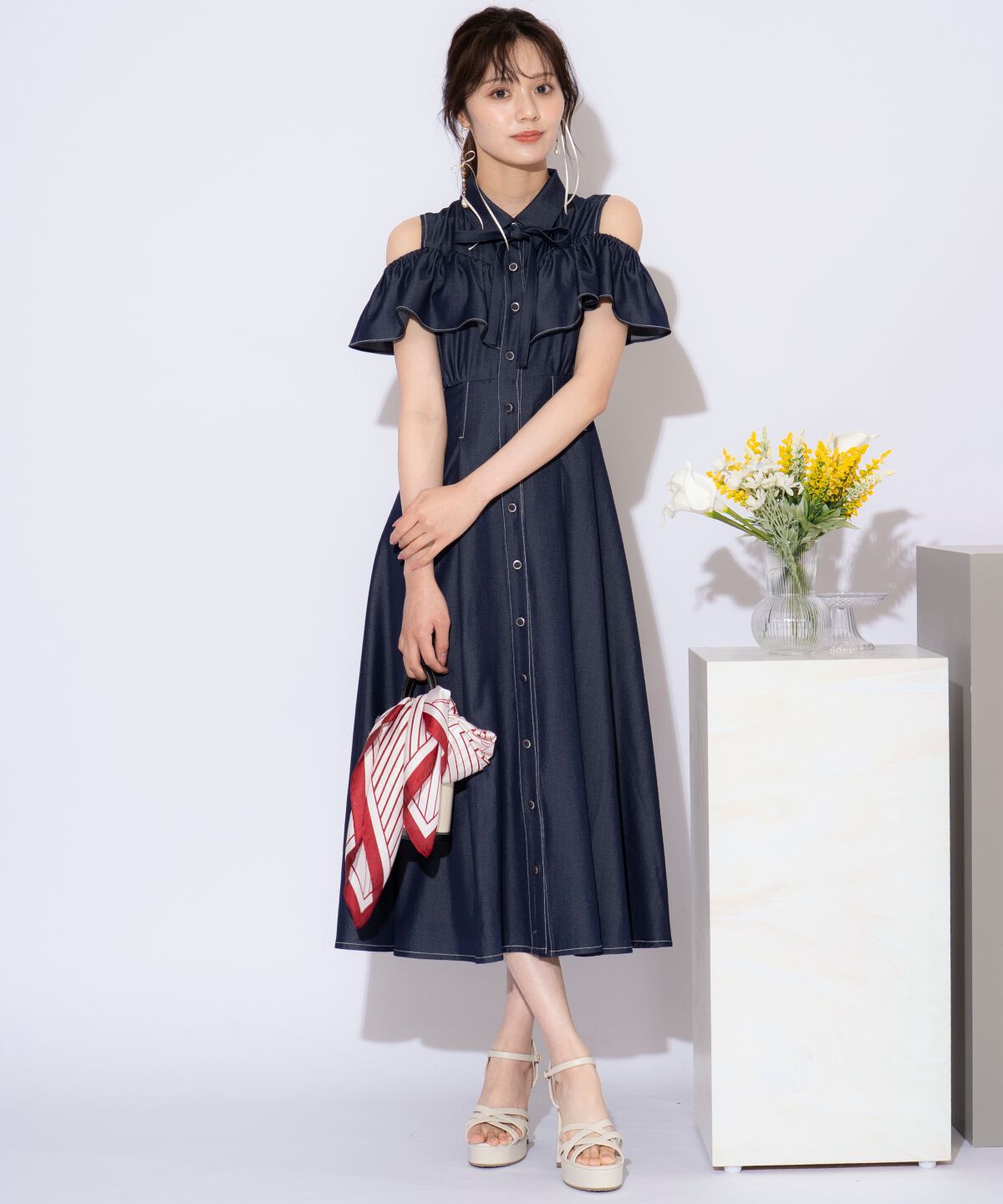 WILLSELECTION「２WAYスリーブストライプシャツワンピース」|ワンピース|