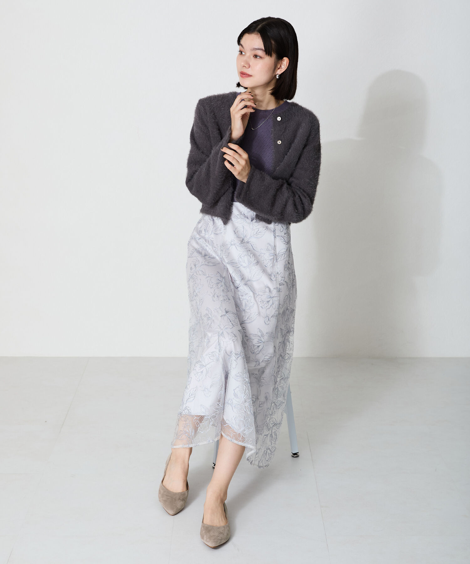 ORiental TRaffic「【WEB限定 / 累計15万足突破】ポインテッドトゥ フラット パンプス /R-4007 通勤靴 厚手クッション」|パンプス|