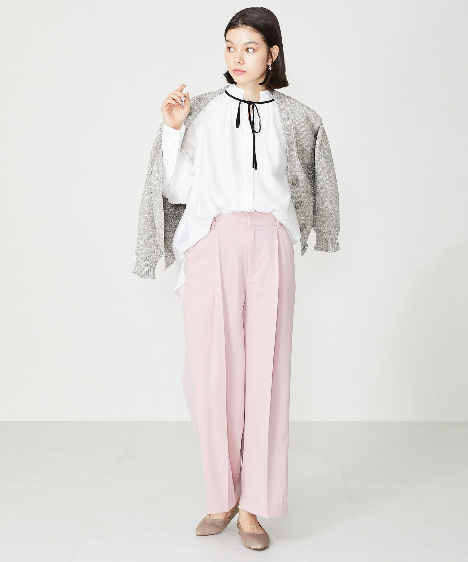 ORiental TRaffic「【WEB限定 / 累計15万足突破】ポインテッドトゥ フラット パンプス /R-4007 通勤靴 厚手クッション」|パンプス|