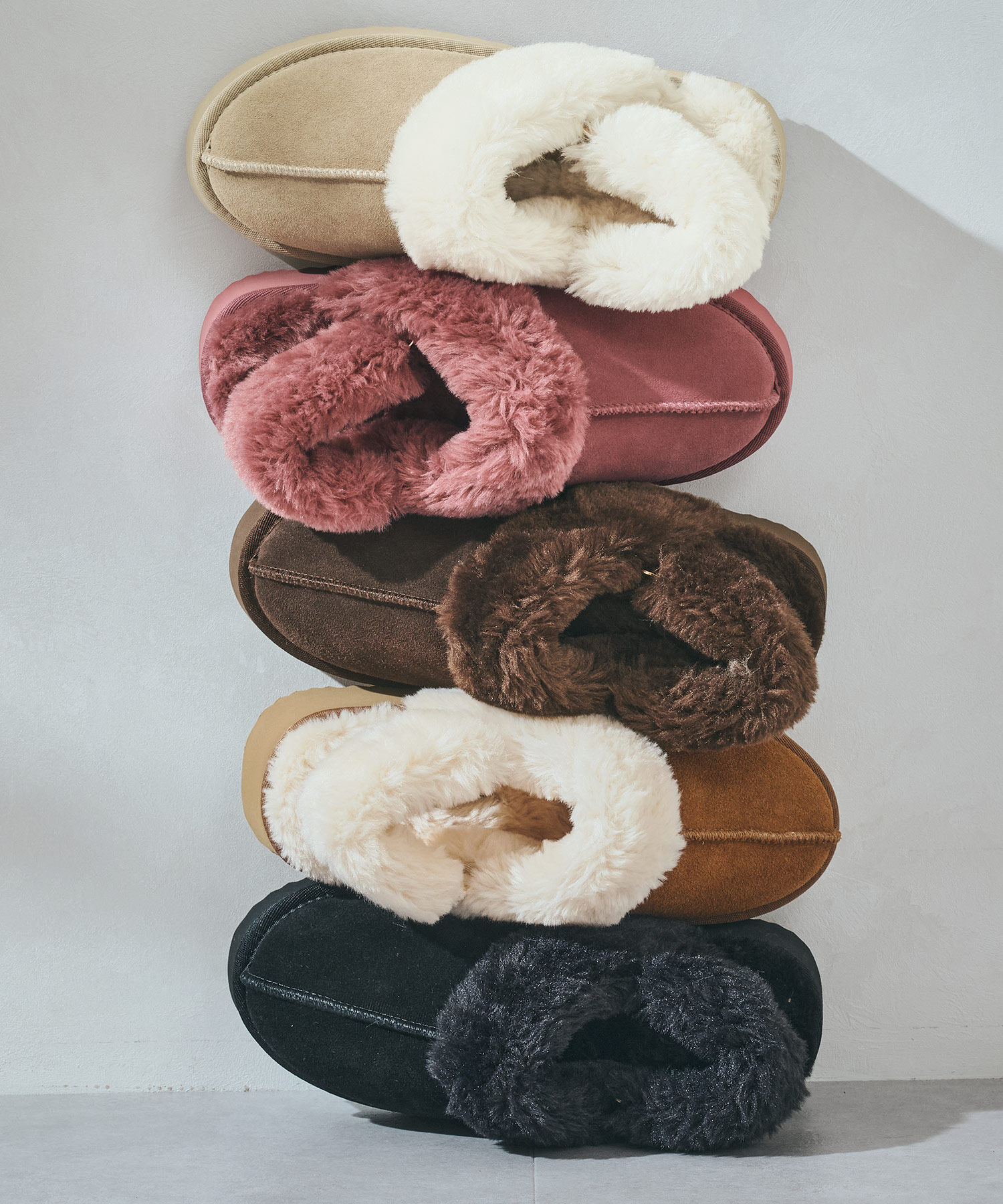 ORiental TRaffic「●2025秋冬新作● 【 厚底 】 ムートン 2way サンダル /51320 防寒」|サンダル|