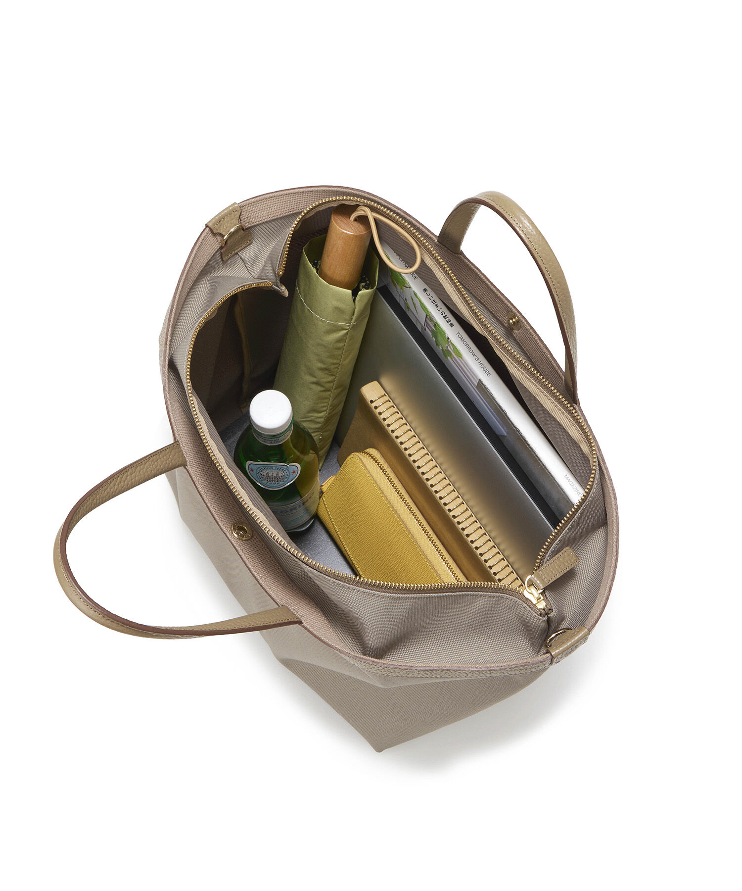 TOPKAPI BREATH「【Breath TOPKAPI】NORM ノーム リサイクル ポリエステル シュリンクレザー コンビ A4 トート バッグ」|トートバッグ|