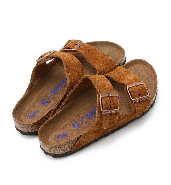 BIRKENSTOCK「【ビルケンシュトック】アリゾナ ソフトフットベッド/ミンク/サンダル メンズ レディース」|サンダル|