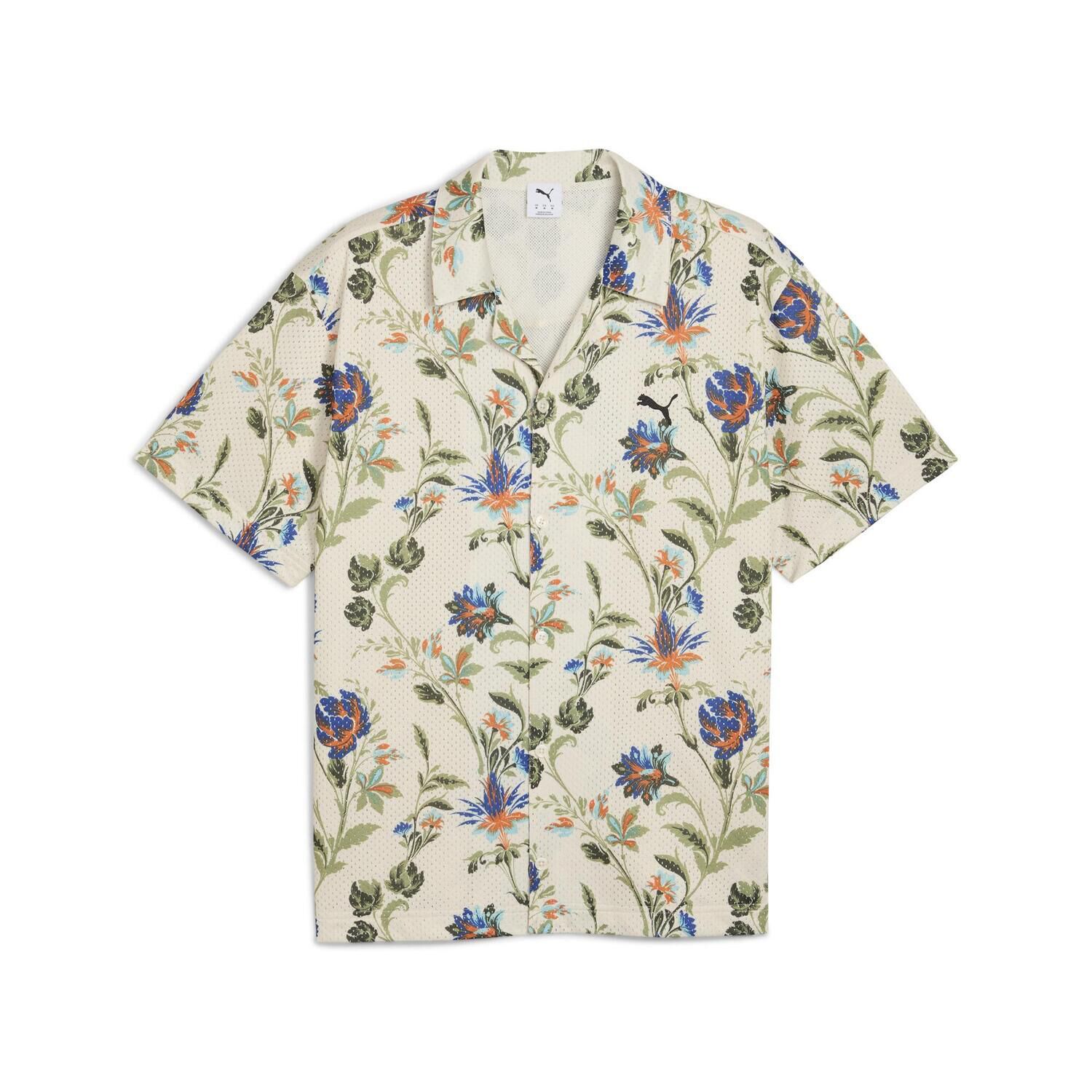 PUMA「【PUMA ｳｪｱ】M FLORAL SPORT AOP SHIRT WV」|Tシャツ・カットソー|ホワイト
