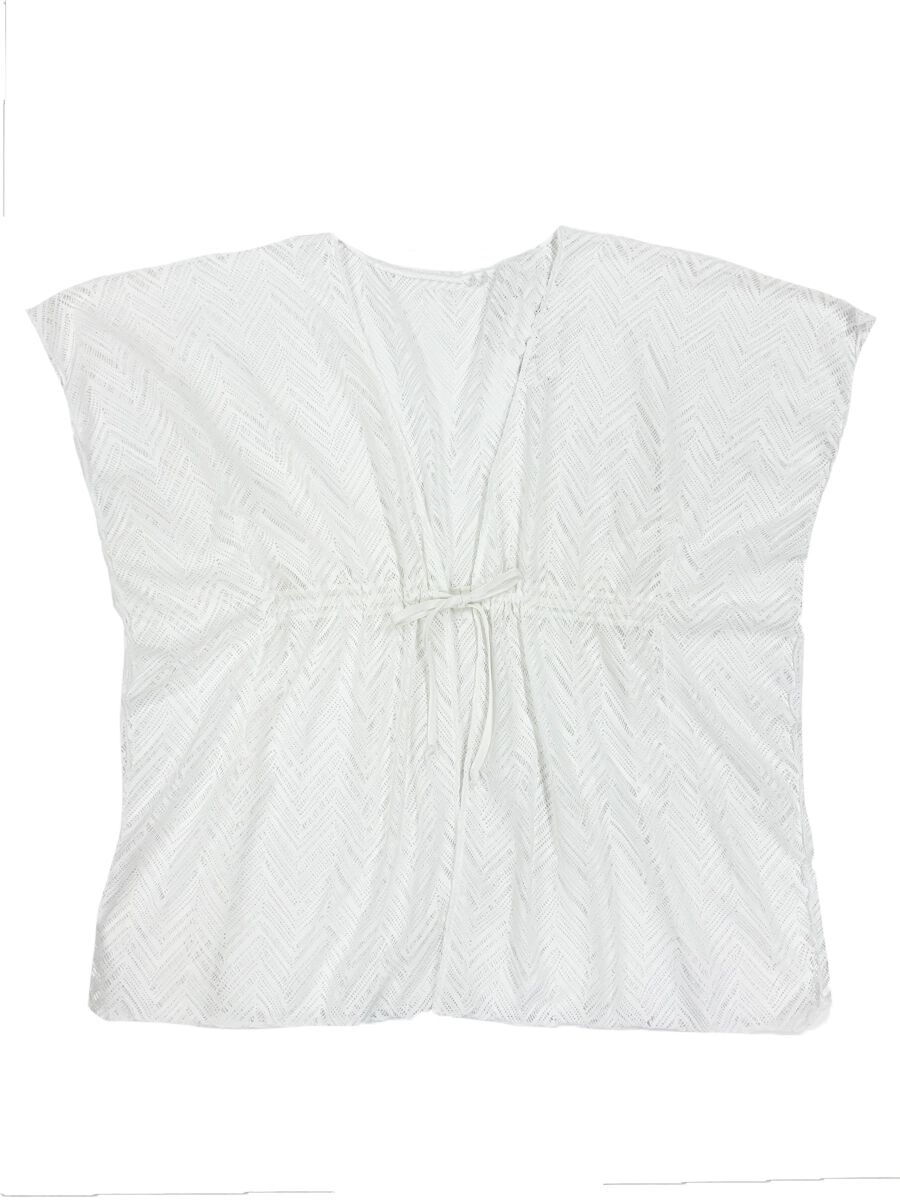 Riberce「【お水OK！リゾートアイテム】水着の上からサラッと羽織れるヘリンボーン編みレースガウン」|その他|