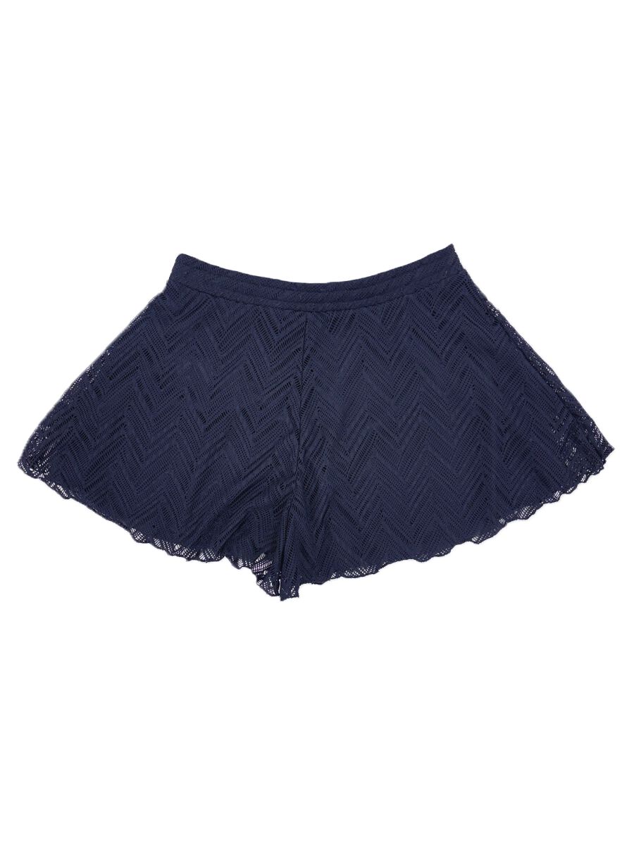 Riberce「【お水OK！リゾートアイテム】ヘリンボーン編みレースショートパンツ」|その他|
