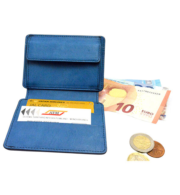 Kinuya Indigo「W410 本革　藍染め　絞り　Wallet」|財布|