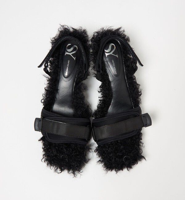 ODETTE E ODILE「＜SY＞ ヒールアップフェイクファー サンダル55&uarr;」|サンダル|