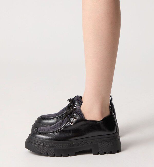 ODETTE E ODILE「＜SY＞ ボリュームソールチロリアン フラット55&uarr;」|モカシン|