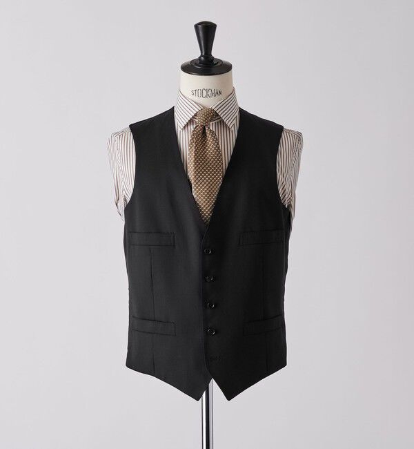 UNITED ARROWS「タスマニア ウール ギャバジン 5ボタン ベスト」|スーツ|