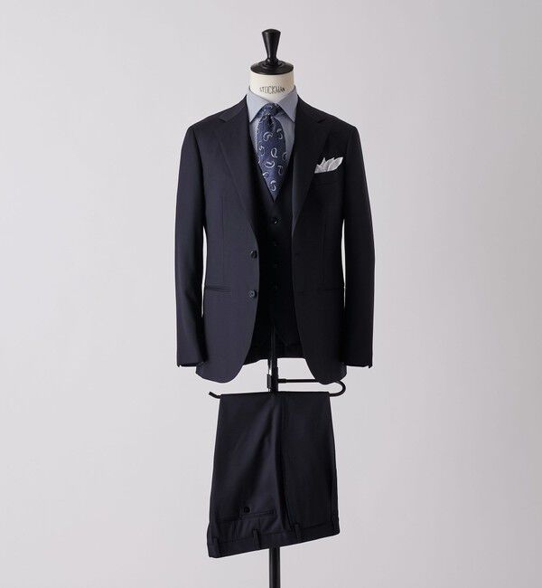 UNITED ARROWS「タスマニア ウール ギャバジン 5ボタン ベスト」|スーツ|