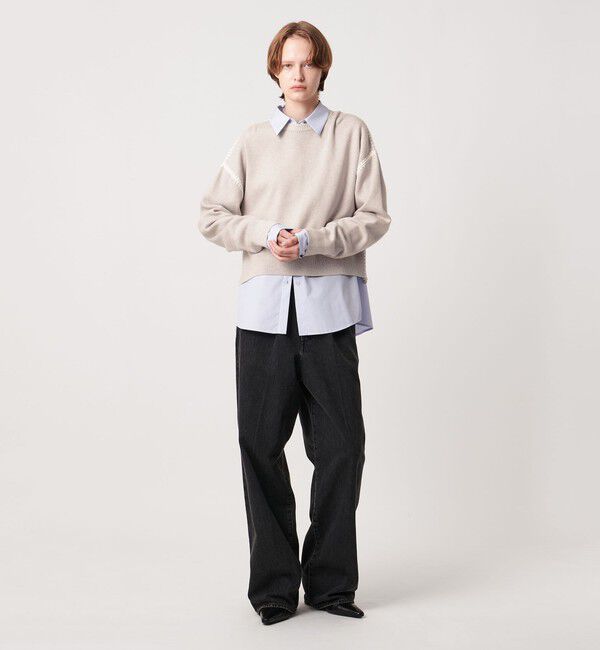 AEWEN MATOPH「＜AEWEN MATOPH＞コットンカシミヤ クラムステッチニット」|ニット・セーター|