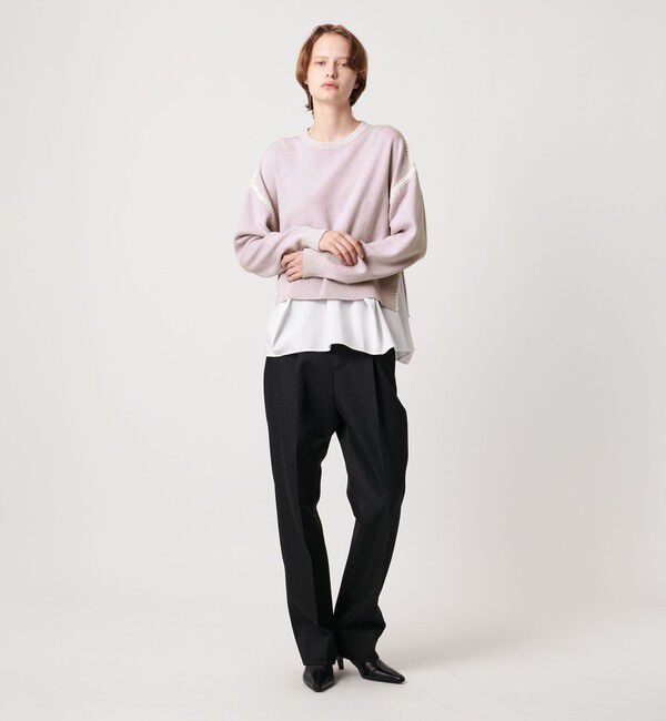 AEWEN MATOPH「＜AEWEN MATOPH＞コットンカシミヤ クラムステッチニット」|ニット・セーター|