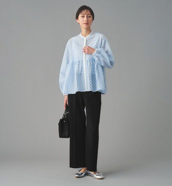 UNITED ARROWS「SPONGY タック ワイドパンツ」|スラックス|