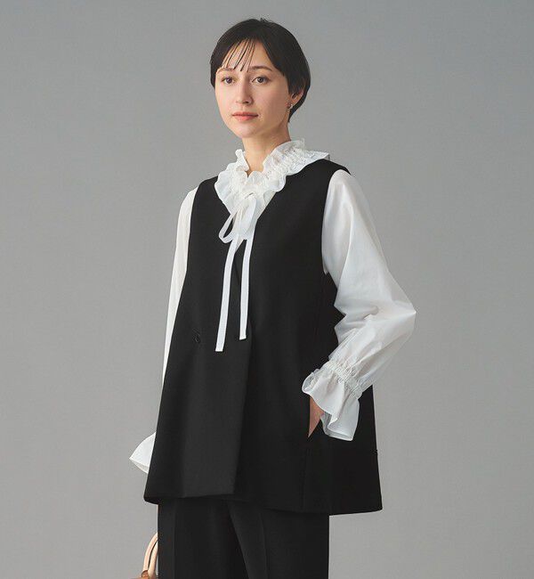 UNITED ARROWS「SPONGY バックフレア ベスト」|ベスト・ジレ|