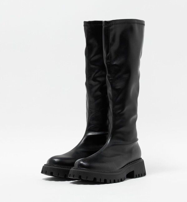 UNITED ARROWS「ストレッチ レイン ロングブーツ」|ロングブーツ|