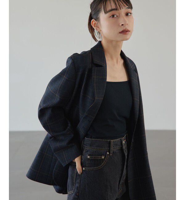 EMMEL REFINES「＜EMMEL REFINES＞EM グレンチェック テーラード ジャケット」|テーラードジャケット|