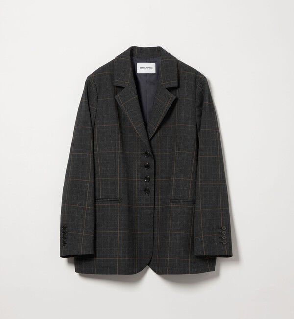 EMMEL REFINES「＜EMMEL REFINES＞EM グレンチェック テーラード ジャケット」|テーラードジャケット|