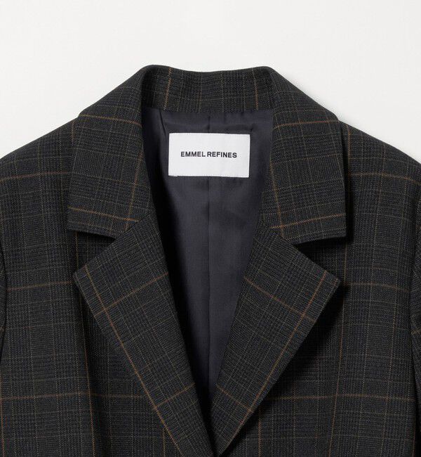 EMMEL REFINES「＜EMMEL REFINES＞EM グレンチェック テーラード ジャケット」|テーラードジャケット|