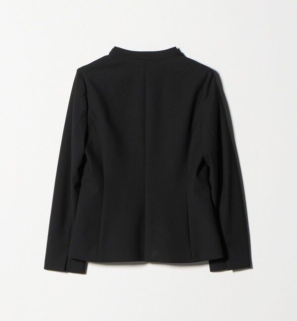 UNITED ARROWS green label relaxing「ダブルクロス ノーラペル ジャケット ウォッシャブル ストレッチ」|ノーカラージャケット|