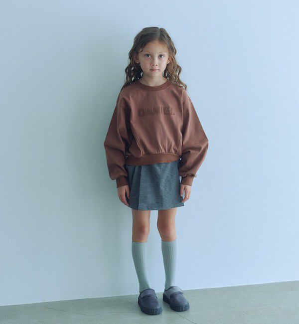 UNITED ARROWS green label relaxing「チェック スカパン（ブラック）/ キッズ  120cm-160cm」|その他|