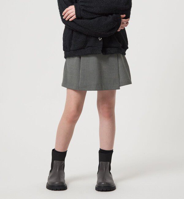 UNITED ARROWS green label relaxing「チェック スカパン（ブラック）/ キッズ  120cm-160cm」|その他|