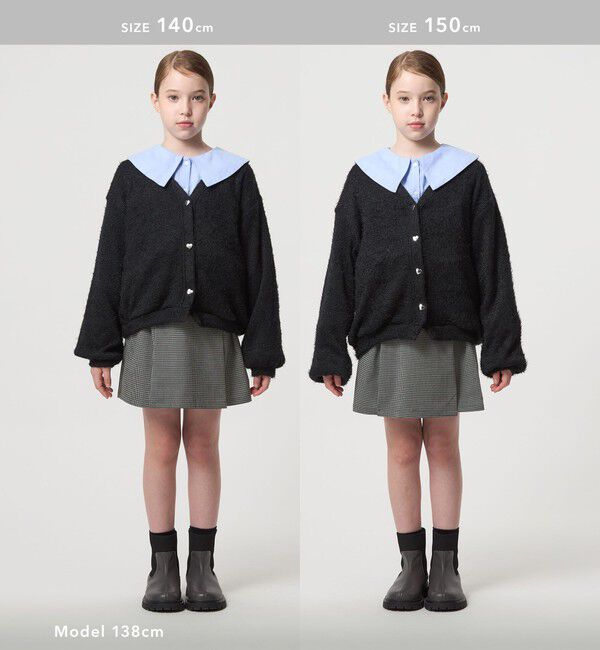 UNITED ARROWS green label relaxing「チェック スカパン（ブラック）/ キッズ  120cm-160cm」|その他|