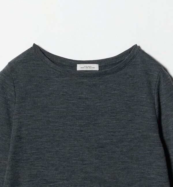 UNITED ARROWS green label relaxing「ウール フライス クルーネック カットソー  ウォッシャブル」|Tシャツ・カットソー|