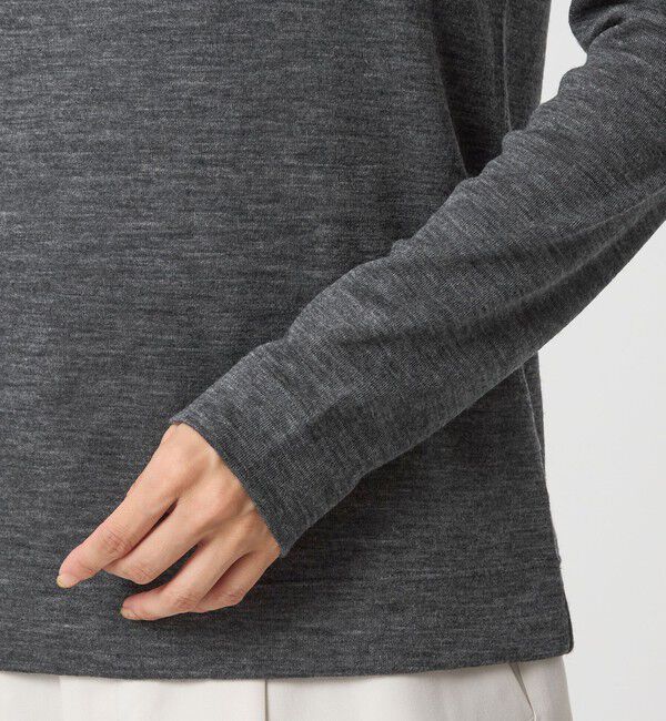 UNITED ARROWS green label relaxing「ウール フライス クルーネック カットソー  ウォッシャブル」|Tシャツ・カットソー|