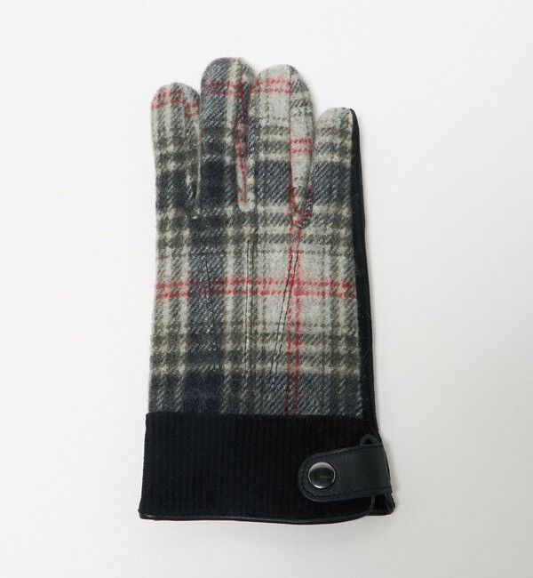UNITED ARROWS green label relaxing「コーデュロイ チェック グローブ 手袋 -スマートフォン対応-」|手袋|