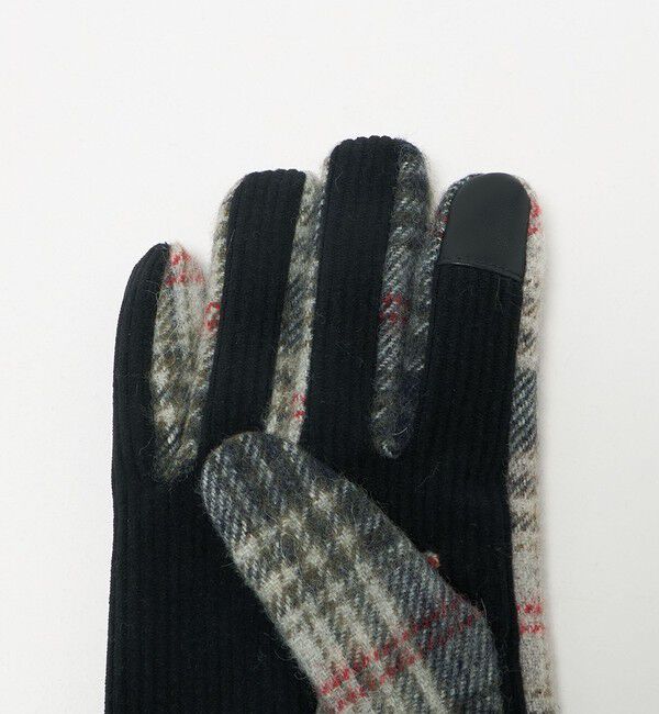 UNITED ARROWS green label relaxing「コーデュロイ チェック グローブ 手袋 -スマートフォン対応-」|手袋|