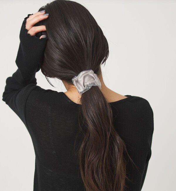 UNITED ARROWS green label relaxing「【WEB限定】チュール ヘアカフ（ドット）クラップカフ / ポニーフック / フックポニー」|ヘアゴム・シュシュ|