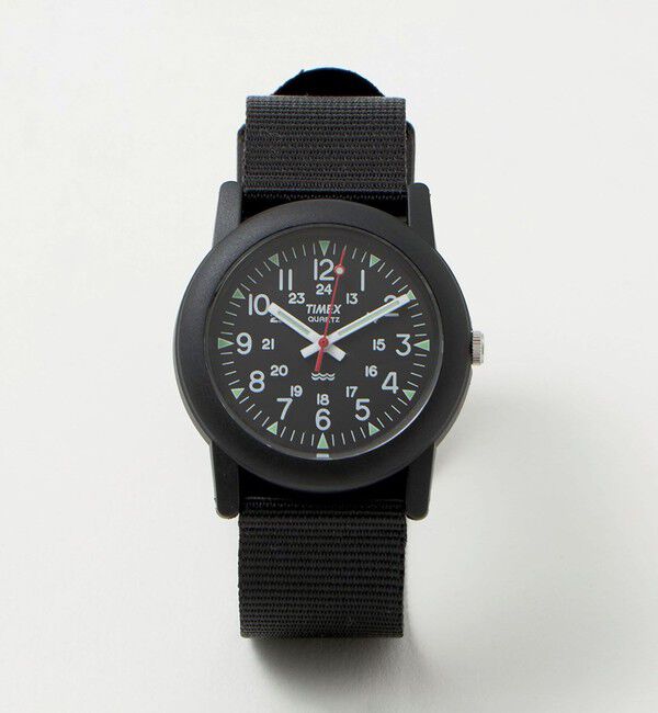 UNITED ARROWS green label relaxing「＜TIMEX＞Camper 34mm 腕時計」|腕時計|BLACK