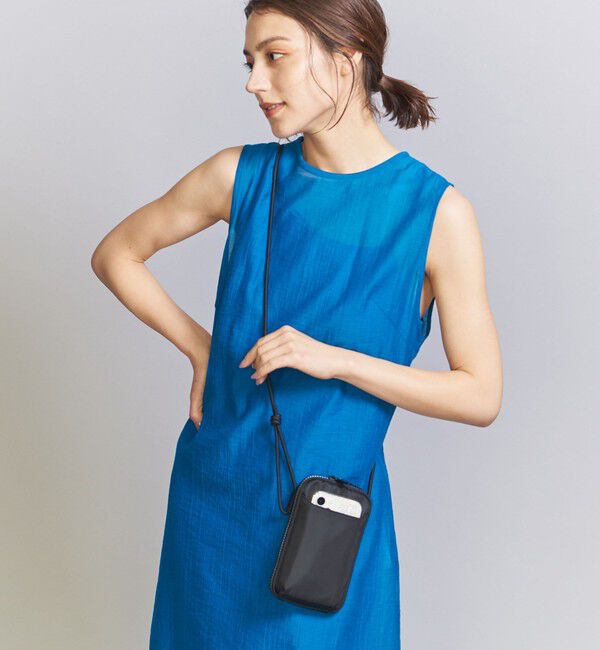 BEAUTY&YOUTH UNITED ARROWS「ポリエステル ジップスリム ウォレットショルダー」|ポーチ|