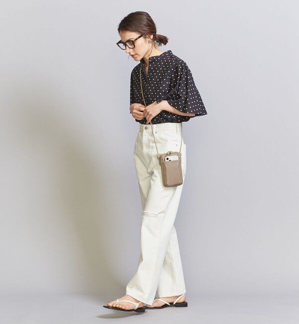 BEAUTY&YOUTH UNITED ARROWS「ポリエステル ジップスリム ウォレットショルダー」|ポーチ|