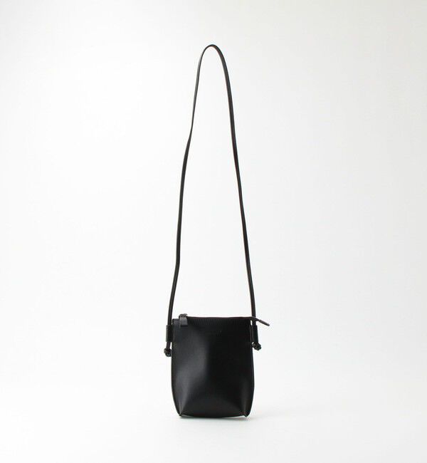 BEAUTY&YOUTH UNITED ARROWS「フォルム ジッパー ポーチ/バッグ」|ショルダー・メッセンジャー|BLACK