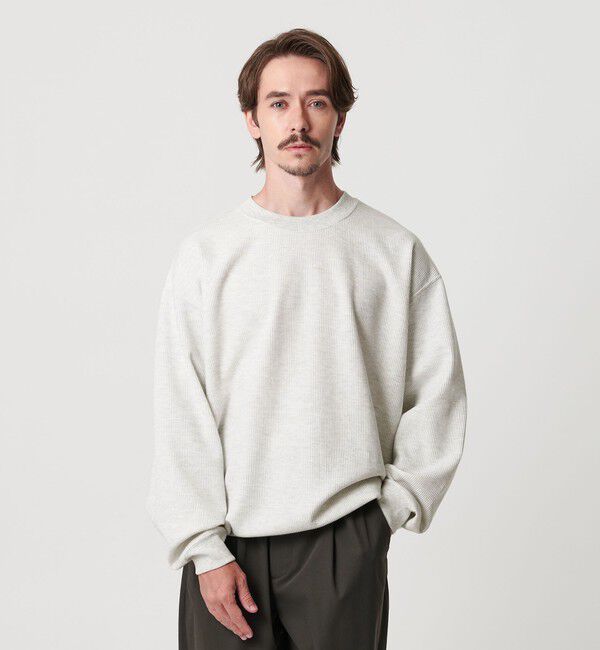 BEAUTY&YOUTH UNITED ARROWS「メランジ ワッフル バルーン クルーネック カットソー」|Tシャツ・カットソー|