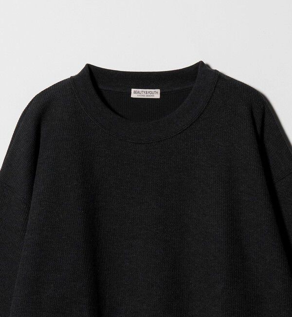 BEAUTY&YOUTH UNITED ARROWS「メランジ ワッフル バルーン クルーネック カットソー」|Tシャツ・カットソー|