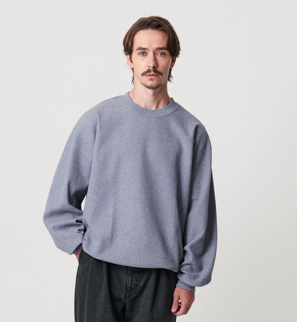 BEAUTY&YOUTH UNITED ARROWS「メランジ ワッフル バルーン クルーネック カットソー」|Tシャツ・カットソー|