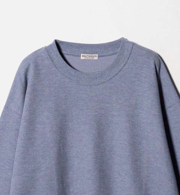 BEAUTY&YOUTH UNITED ARROWS「メランジ ワッフル バルーン クルーネック カットソー」|Tシャツ・カットソー|