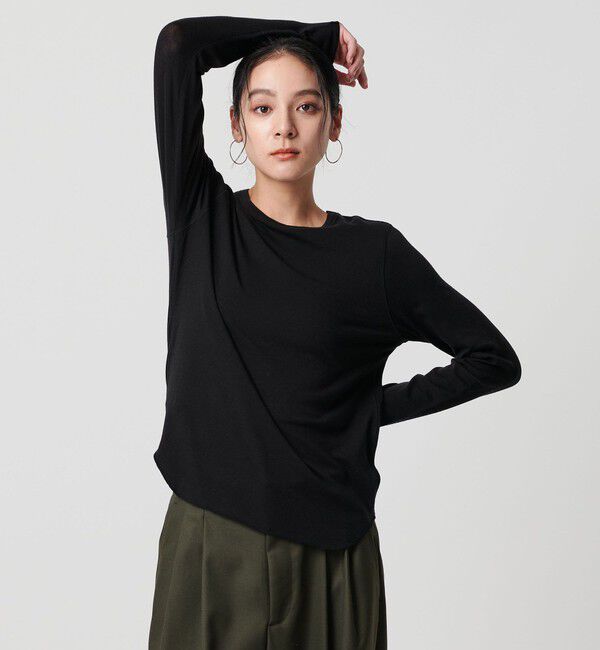 BEAUTY&YOUTH UNITED ARROWS「セルロースウールブレンド クルーネックカットソー」|Tシャツ・カットソー|