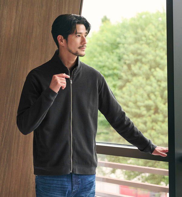 BEAUTY&YOUTH UNITED ARROWS「【WEB限定 WARDROBE SMART】エアリー カノコ  ジップ ブルゾン 抗菌防臭」|その他|