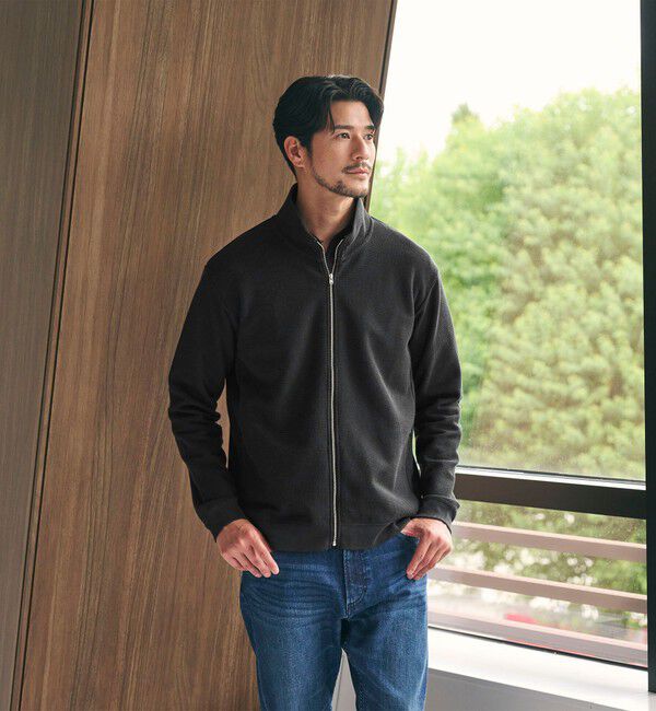 BEAUTY&YOUTH UNITED ARROWS「【WEB限定 WARDROBE SMART】エアリー カノコ  ジップ ブルゾン 抗菌防臭」|その他|