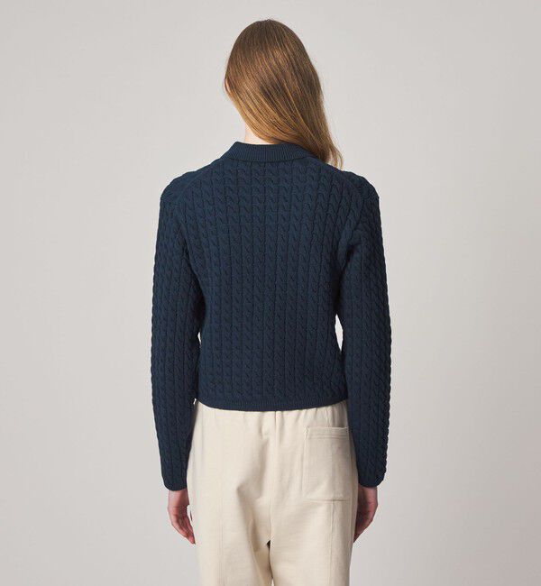 STEVEN ALAN「＜Steven Alan＞コットン ケーブル ジップ カーディガン」|カーディガン|