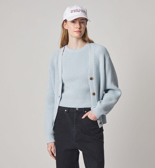 STEVEN ALAN「＜Steven Alan＞リリヤーン Vネック カーディガン」|カーディガン|LT.BLUE