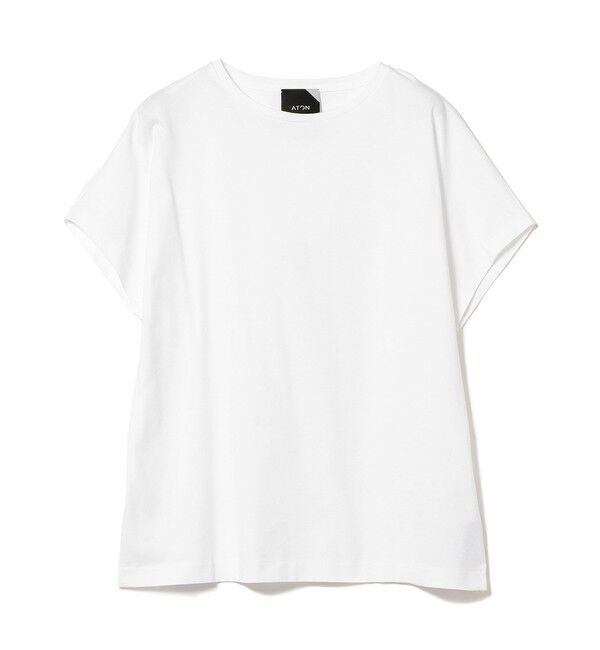 Demi-Luxe BEAMS 「ATON / スビン キャップスリーブ Tシャツ」|Tシャツ・カットソー|