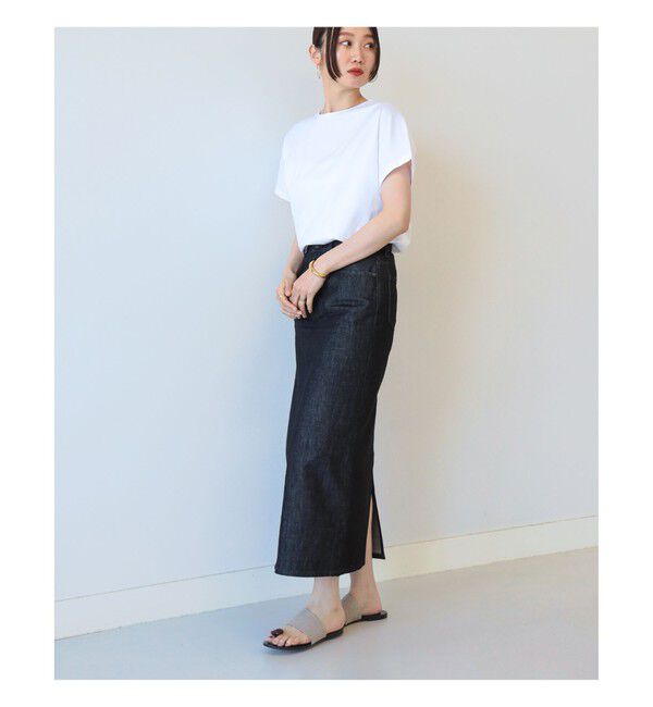 Demi-Luxe BEAMS 「ATON / スビン キャップスリーブ Tシャツ」|Tシャツ・カットソー|